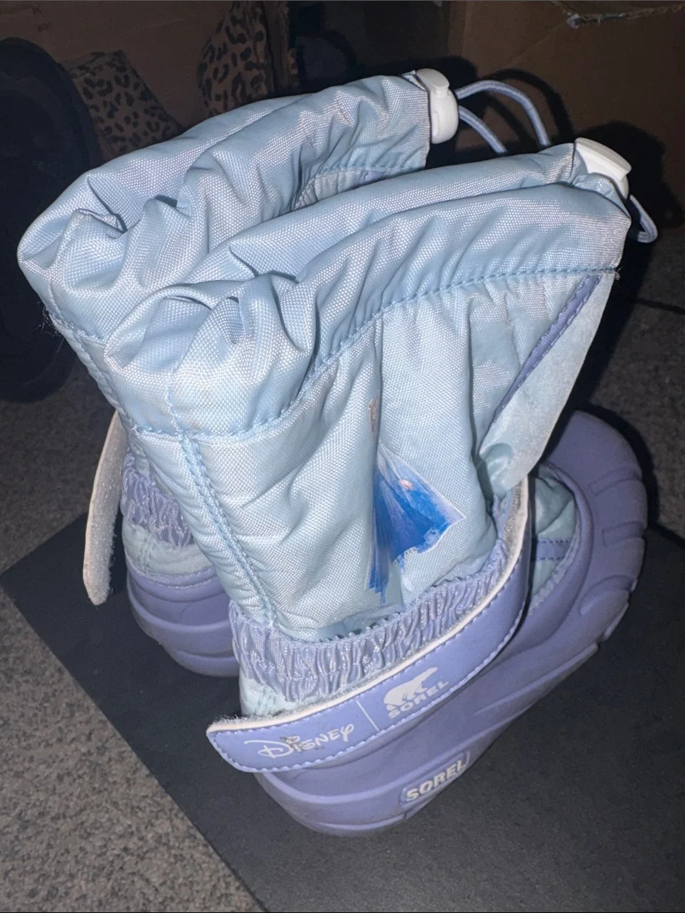 Sorel Kids' Light Blue and Lavender Elsa Snow Boots